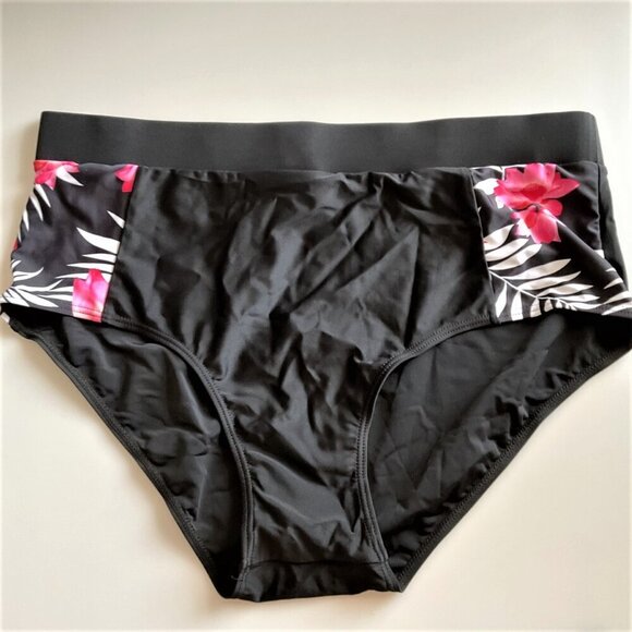 TROPICAL HIGH WAIST 2 PIECE BIKINI SWIMSUIT (RUNS SMALL) - Picture 9 of 15